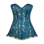 sheer lace overbust corset