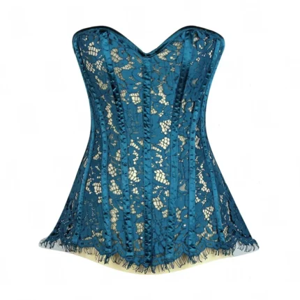 sheer lace overbust corset