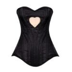 Heart Shape Brocade Overbust Corset