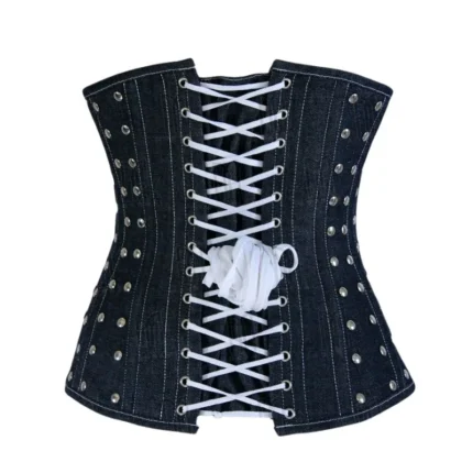 Denim Under bust Corset modesty panel