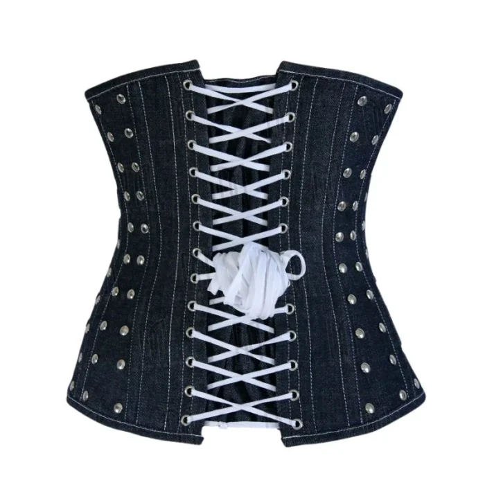Denim Under bust Corset modesty panel