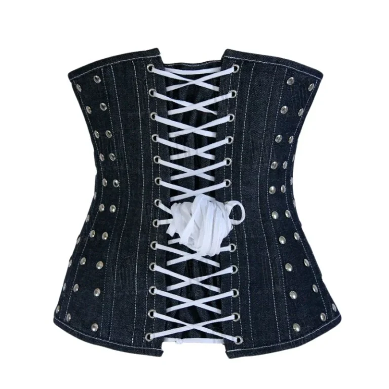 Denim Under bust Corset modesty panel
