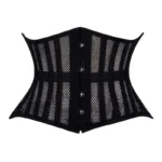 curvy fishnet underbust corset