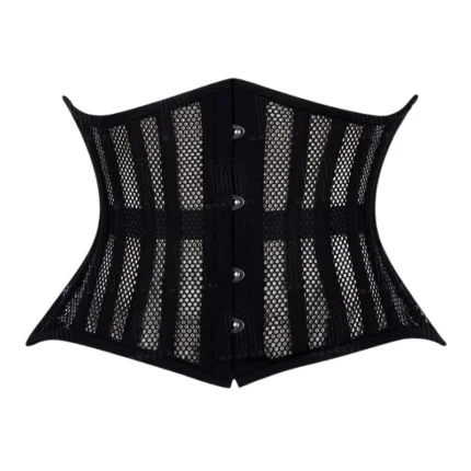 curvy fishnet underbust corset