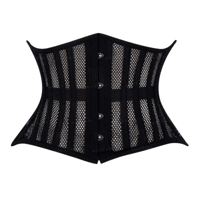 curvy fishnet underbust corset