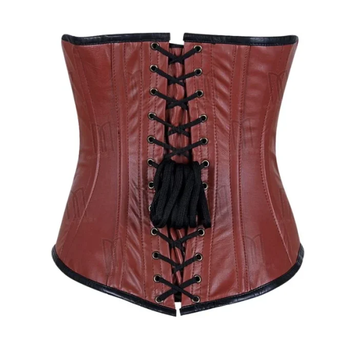 Genuine Leather Underbust Corset modesty panel