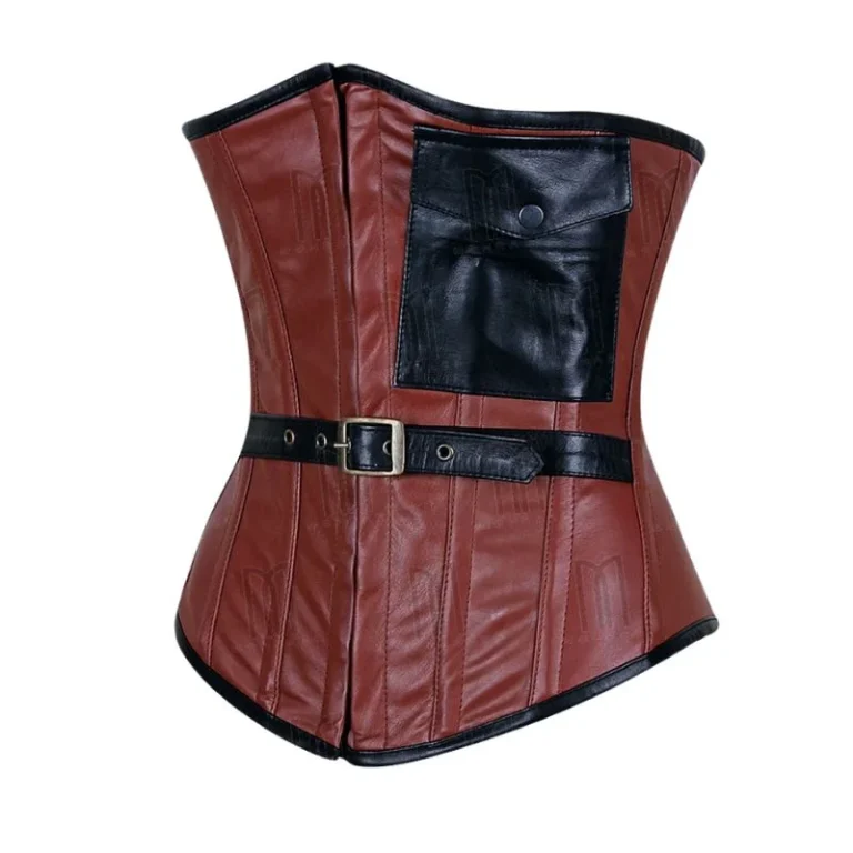 Leather Underbust Corset with Belt