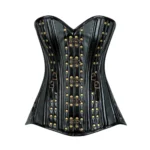 green black overbust corset