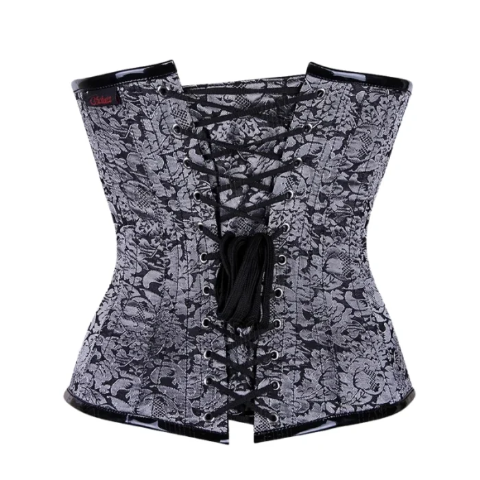 Under bust Corset in Brocade modesty panel
