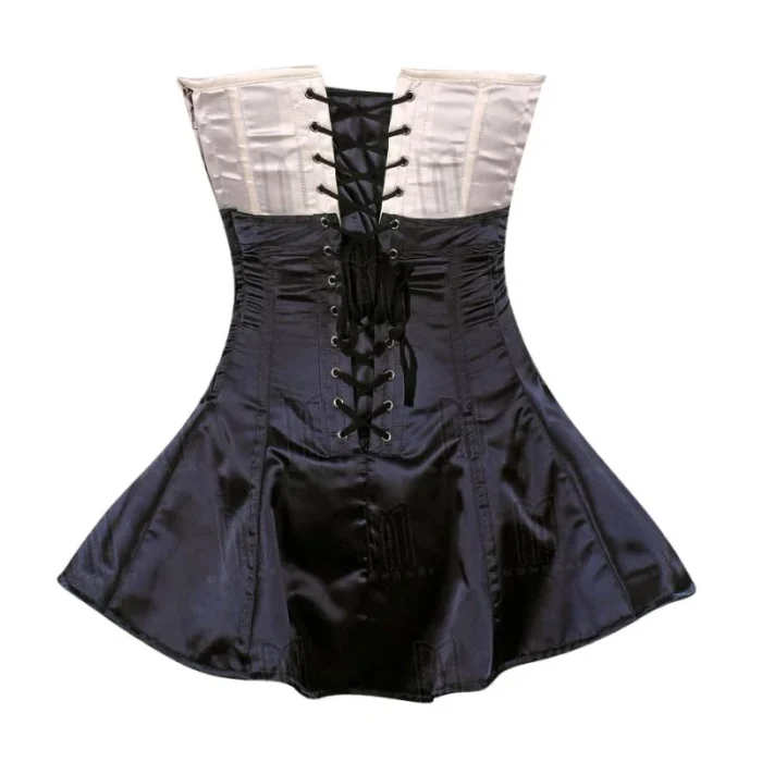 balck Corset Dress back modesty panel