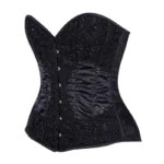 black bridal corset