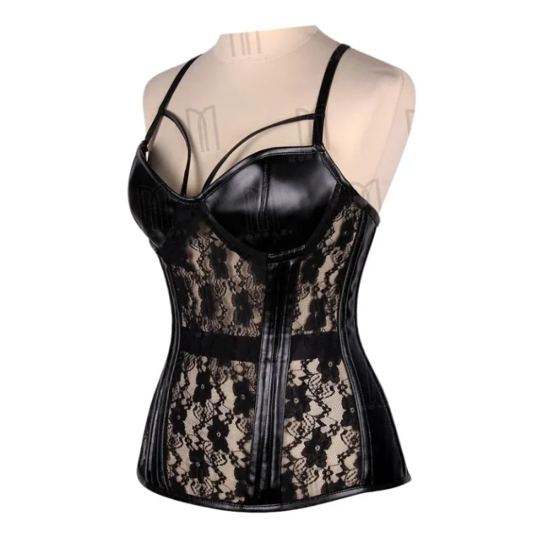 black overbust corset