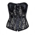 black overbust corset
