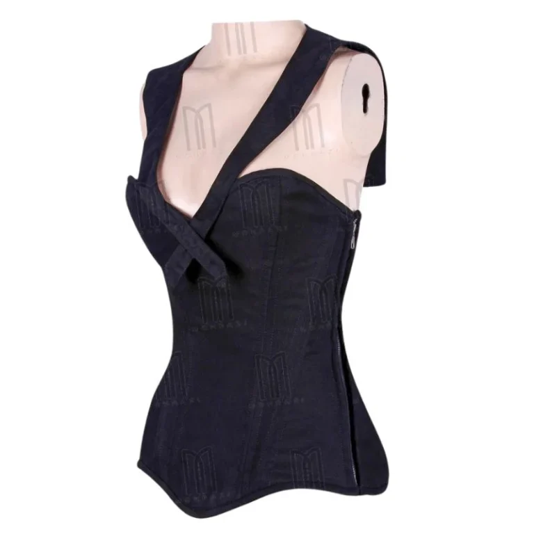 black overbust corset
