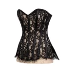 black overbust corset