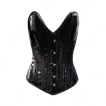 black overbust deep plunge corset