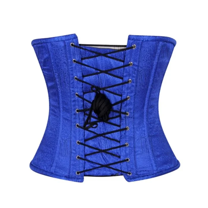 brocade underbust corset modesty panel