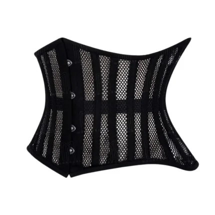 curvy fishnet underbust corset