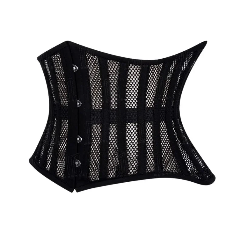 curvy fishnet underbust corset