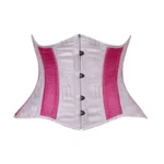 curvy white underbust corset