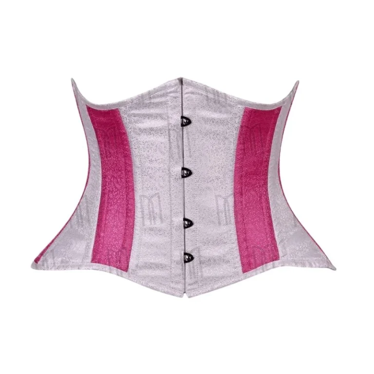curvy white underbust corset