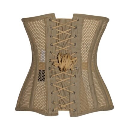 fishnet underbust corset