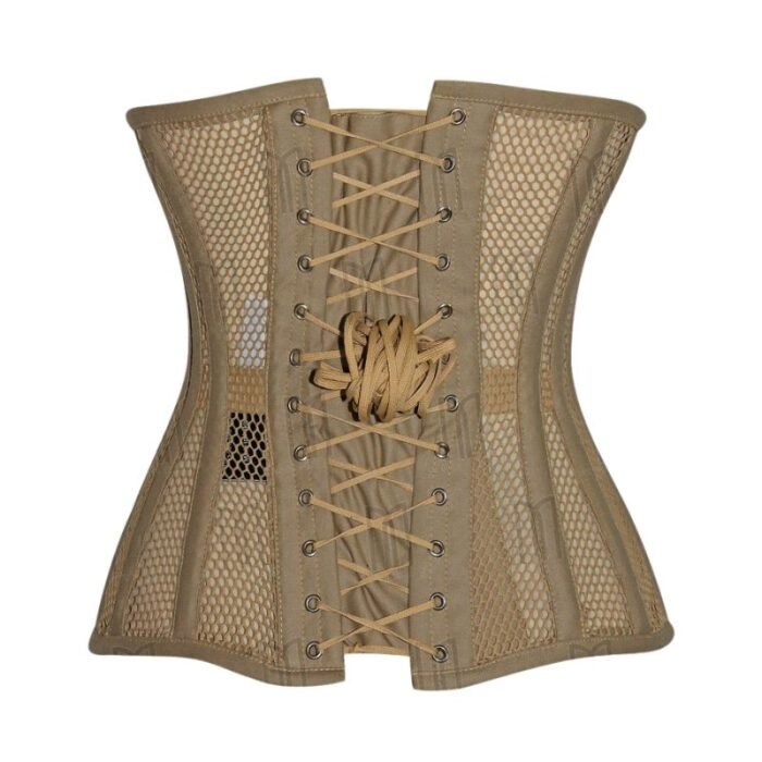 fishnet underbust corset