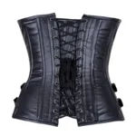 leather overbust corset