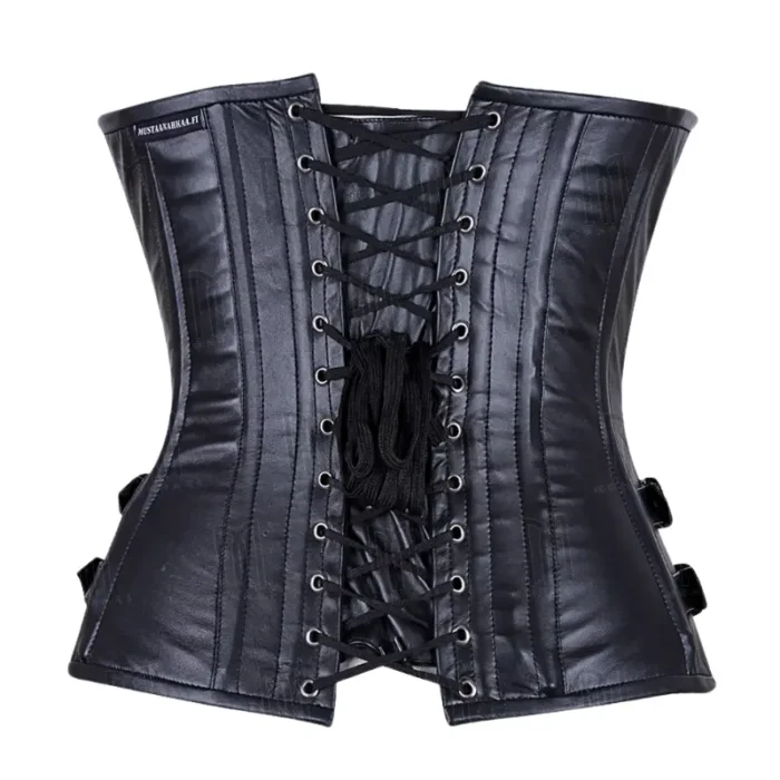 leather overbust corset