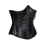 leather underbust corset