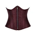 mahroon underbust corset