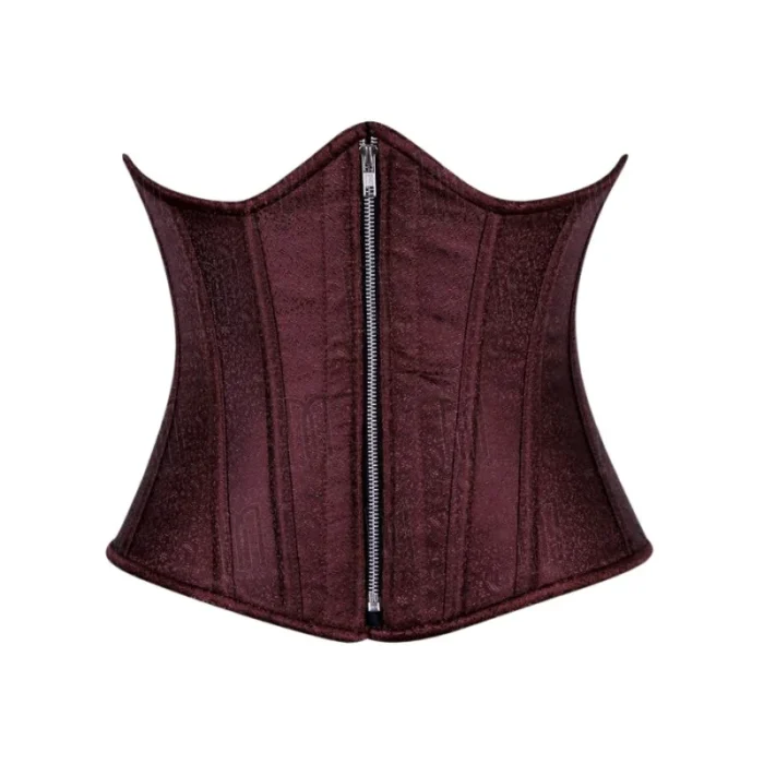mahroon underbust corset