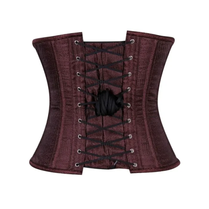 mahroon underbust corset modesty panel