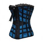 petrol color halfbust corset