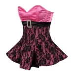 pink Overbust Corset Dress