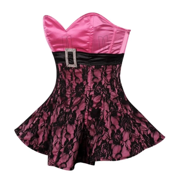 pink Overbust Corset Dress