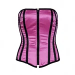pink satin overbust corset