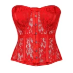 red overbust corset