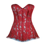 red overbust corset