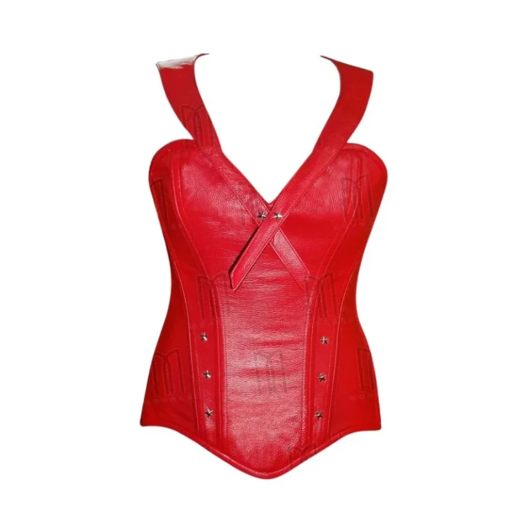 red overbust corset