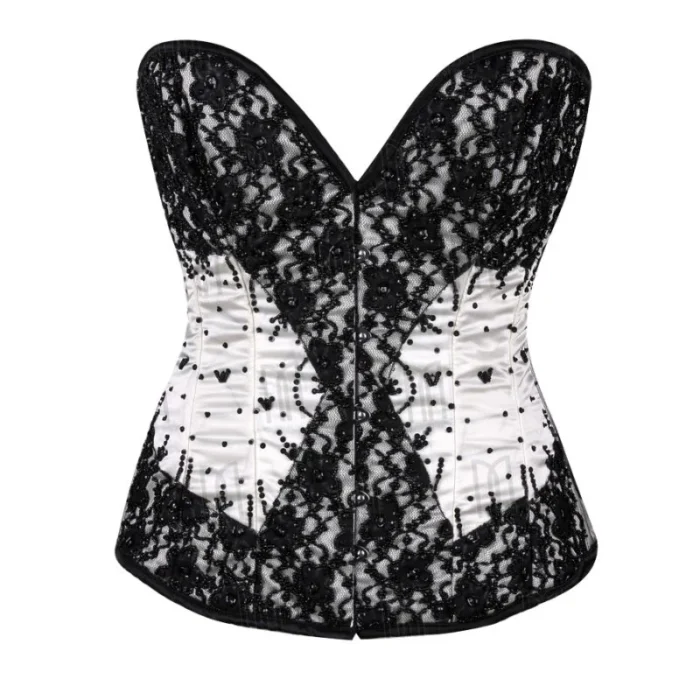 satin bridal overbust corset