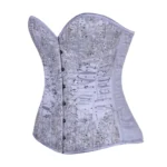 white bridal corset